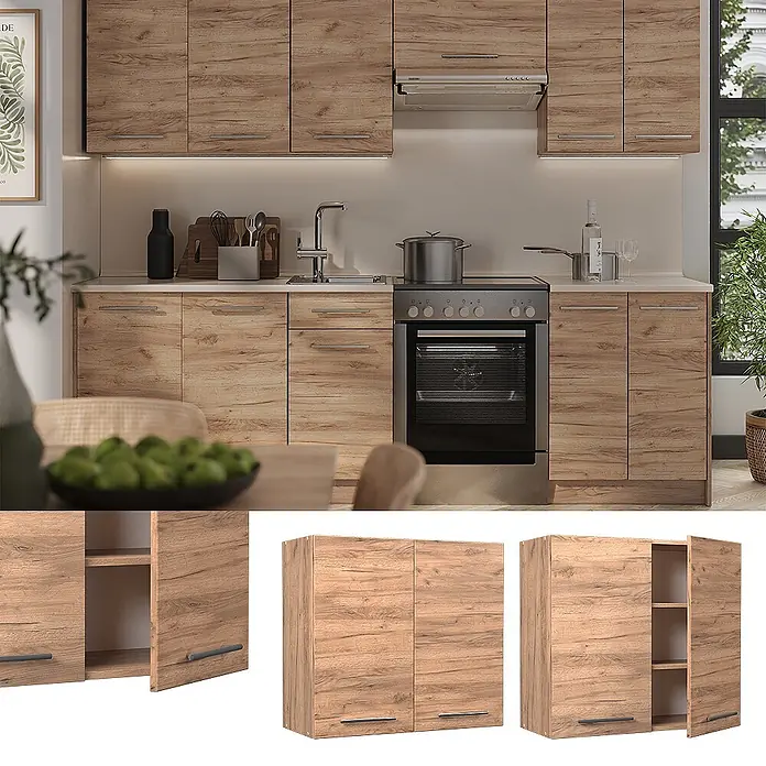 Hängeschrank Fame-Line 80 cm Goldkraft Eiche Art.-Nr. 62814 - 