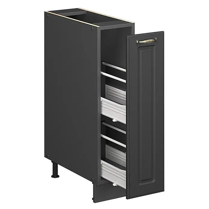 Apothekerschrank Fame-Line 20 cm Anthrazit-Gold Landhaus Art.-Nr. 62087 - 
