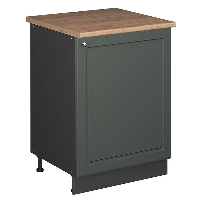 Küchenunterschrank Fame-Line 60 cm Grün-Gold Landhaus Art.-Nr. 65167 - 