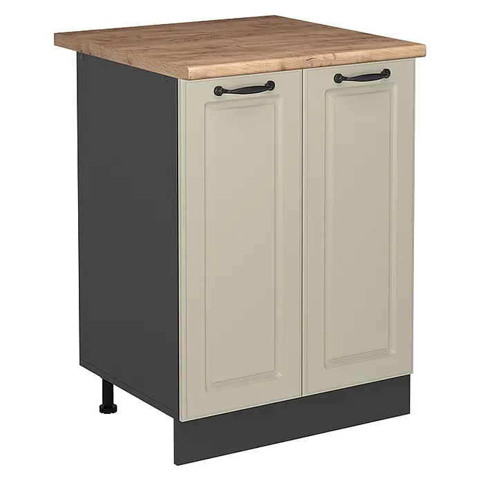 Küchenunterschrank R-Line 60 cm Sand Landhaus Art.-Nr. 71130 - 