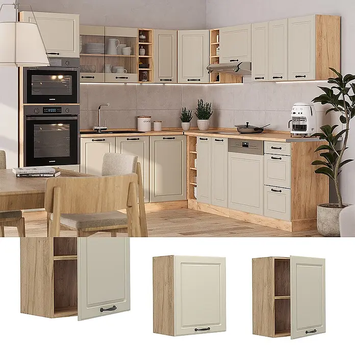 Hängeschrank R-Line 50 cm Sand Landhaus Art.-Nr. 72276 - 
