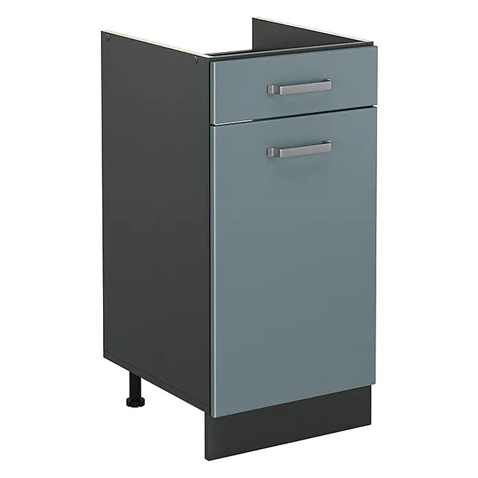 Küchenunterschrank R-Line 40 cm Blau-Grau Art.-Nr. 61061 - 