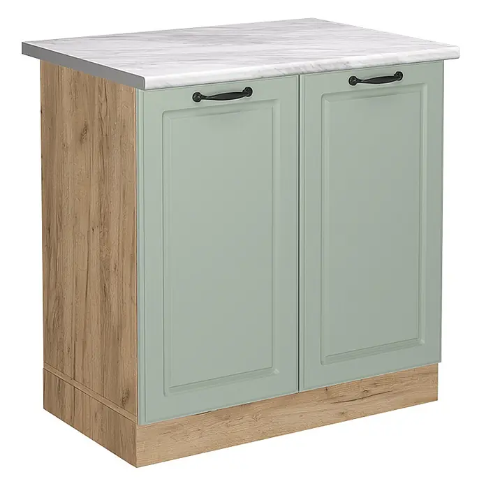 Spülenunterschrank R-Line 80 cm Mint Landhaus Art.-Nr. 71227 - 