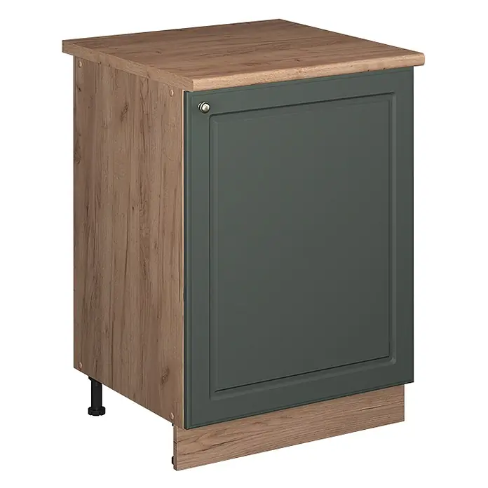 Küchenunterschrank Fame-Line 60 cm Grün-Gold Landhaus Art.-Nr. 65199 - 