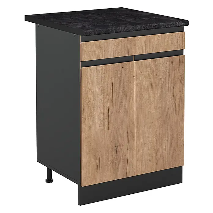 Küchenunterschrank R-Line 60 cm Goldkraft Eiche Art.-Nr. 61102 - 