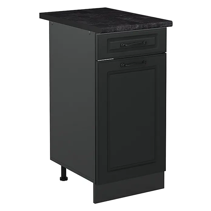 Küchenunterschrank R-Line 40 cm Anthrazit Landhaus Art.-Nr. 61018 - 