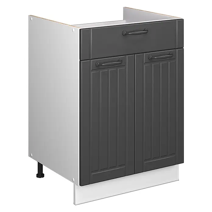 Küchenunterschrank Fame-Line 60 cm Dunkelgrau Art.-Nr. 60969 - 