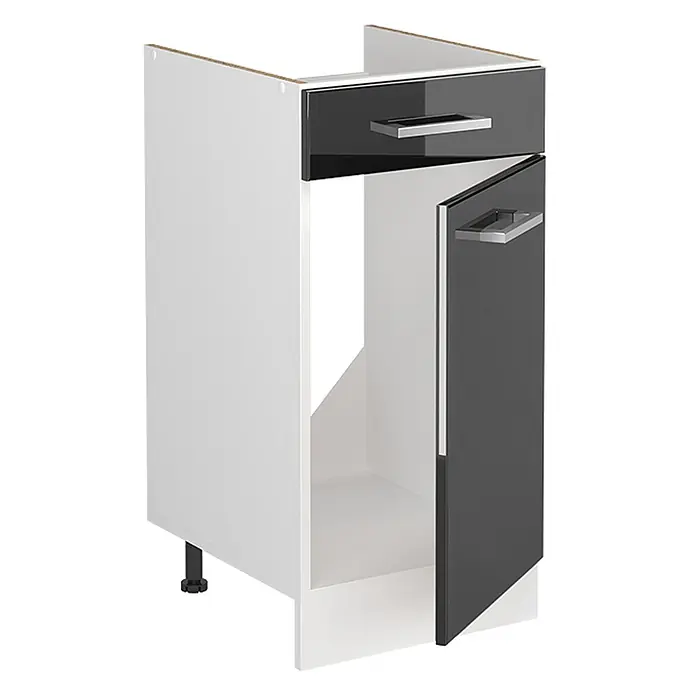 Spülenunterschrank R-Line 40 cm Anthrazit Hochglanz Art.-Nr. 72859 - 