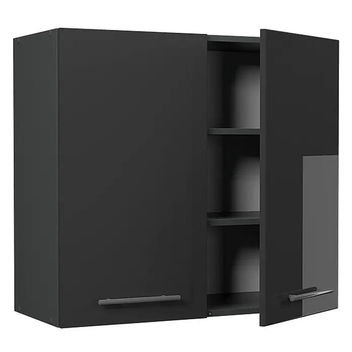 Hängeschrank Fame-Line 80 cm Anthrazit Hochglanz Art.-Nr. 62804 - 