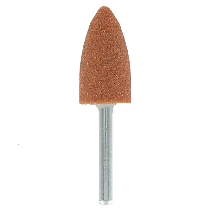 Dremel Korund-Schleifspitze Mod. 952 - Arbeitsdurchmesser: 9,5 mm, 3 Stk. - Abgenutzter Schleifstift mit zylindrischem Schaft für Präzisionsarbeiten und Materialabtrag.