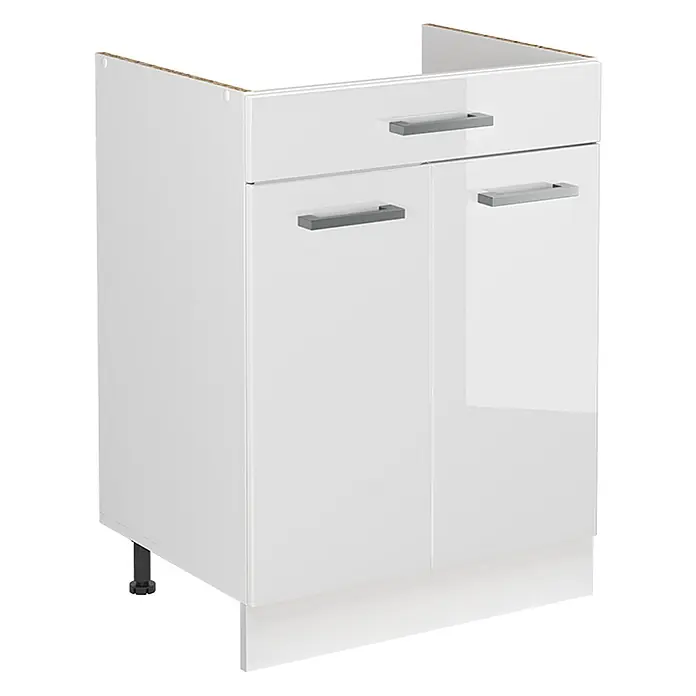 Spülenunterschrank R-Line 60 cm Weiß Hochglanz Art.-Nr. 73031 - 