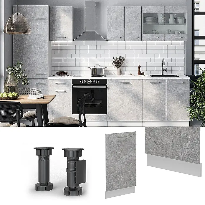 Geschirrspülblende R-Line 45 cm Beton Art.-Nr. 54900 - 