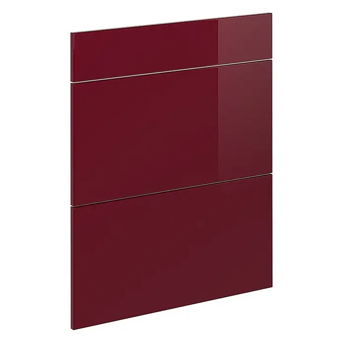 Küchenfront R-Line 59.6 cm Rot Hochglanz Art.-Nr. 41253 - 