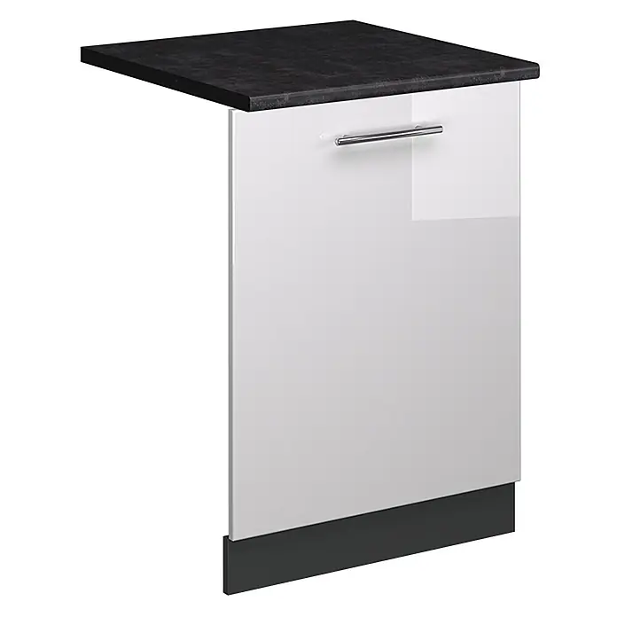 Geschirrspülblende Fame-Line 60 cm Weiß Hochglanz Art.-Nr. 54806 - 