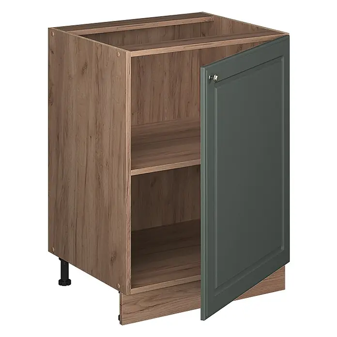Küchenunterschrank Fame-Line 60 cm Grün-Gold Landhaus Art.-Nr. 65199 - 