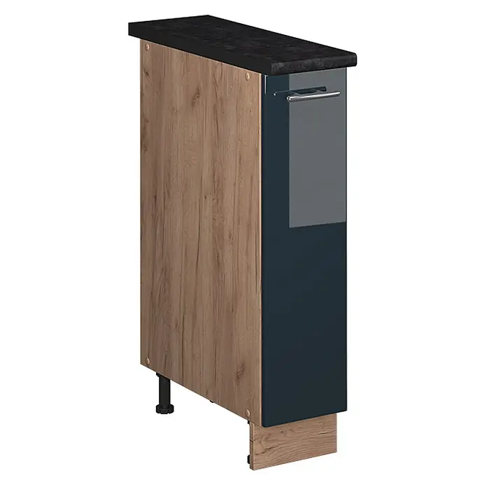 Apothekerschrank Fame-Line 20 cm Dunkelblau Hochglanz Art.-Nr. 62129 - 