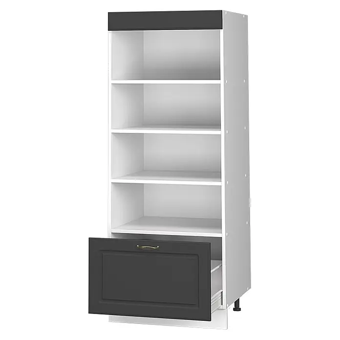 Vorratsschrank Fame-Line 60 cm Anthrazit-Gold Landhaus Art.-Nr. 62215 - 