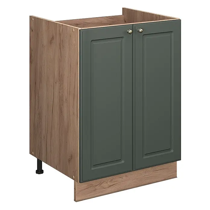 Spülenunterschrank Fame-Line 60 cm Grün-Gold Landhaus Art.-Nr. 65237 - 