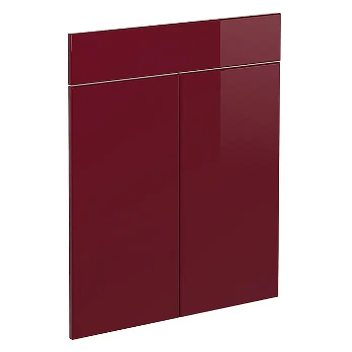 Küchenfront R-Line 59.6 cm Rot Hochglanz Art.-Nr. 41232 - 