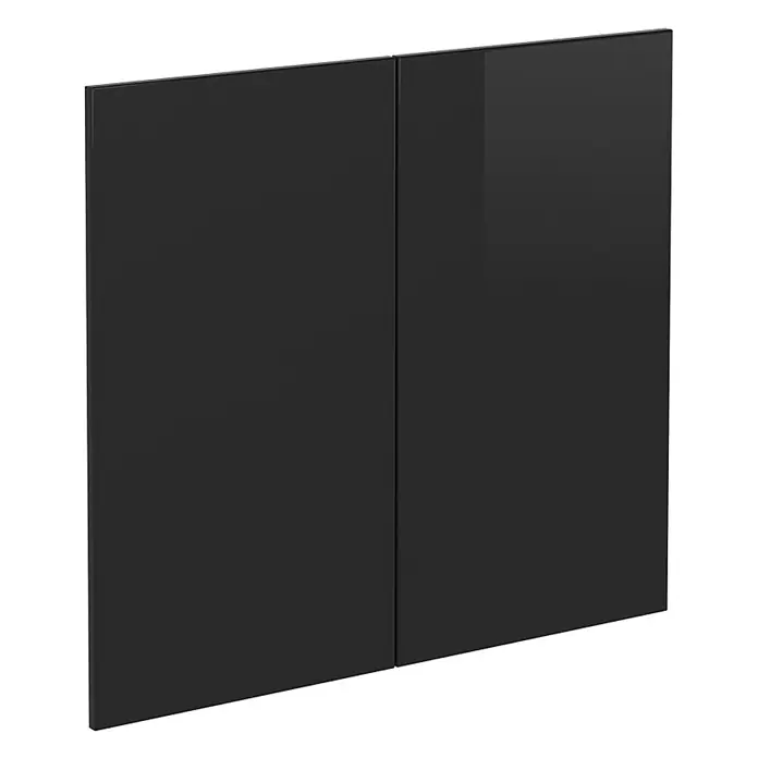 Küchenfront R-Line 79.2 cm Schwarz Hochglanz Art.-Nr. 40900 - 