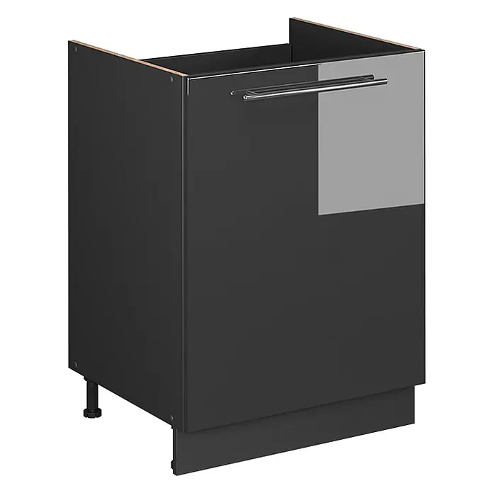 Spülenunterschrank Fame-Line 60 cm Anthrazit Hochglanz Art.-Nr. 63411 - 