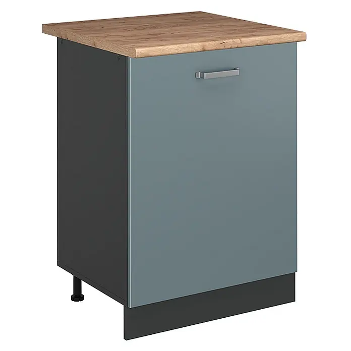 Küchenunterschrank R-Line 60 cm Blau-Grau Art.-Nr. 72068 - 