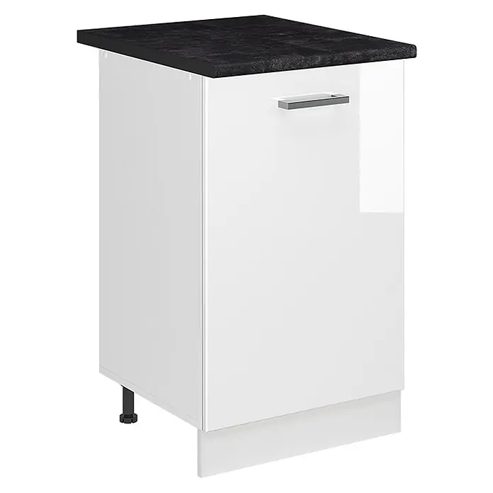 Küchenunterschrank R-Line 50 cm Weiß Hochglanz Art.-Nr. 70172 - 