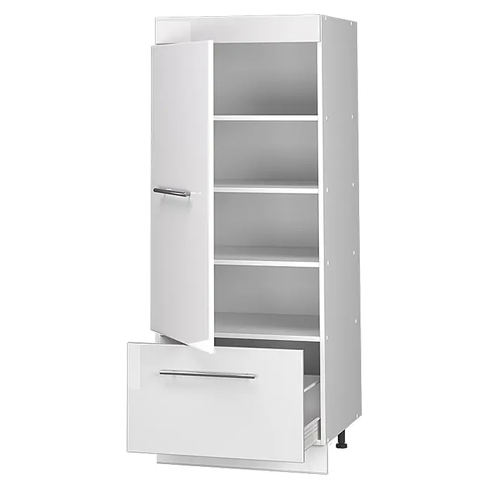 Vorratsschrank Fame-Line 60 cm Weiß Hochglanz Art.-Nr. 62641 - 
