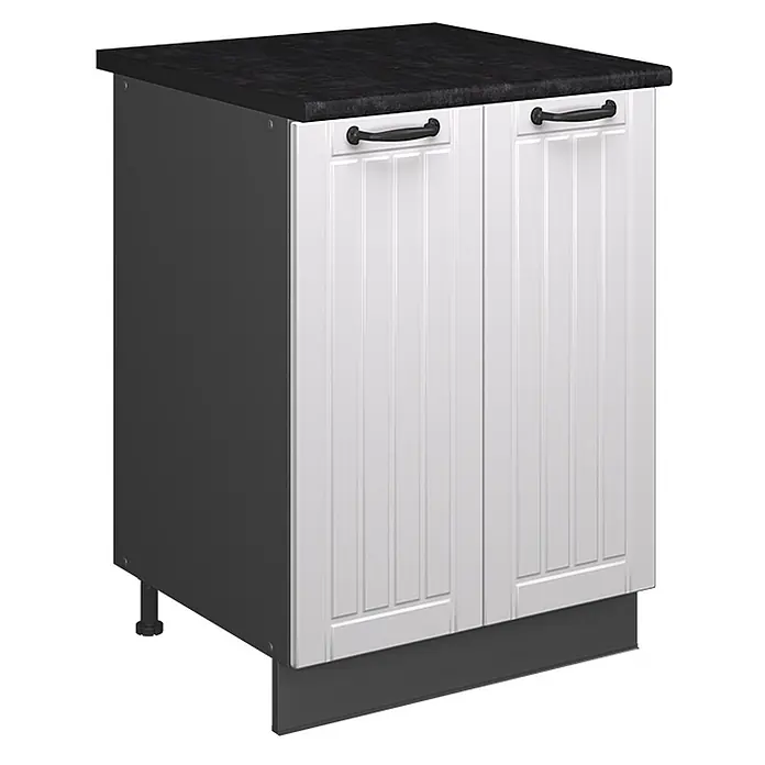 Spülenunterschrank Fame-Line 60 cm Weiß Landhaus Art.-Nr. 65285 - 