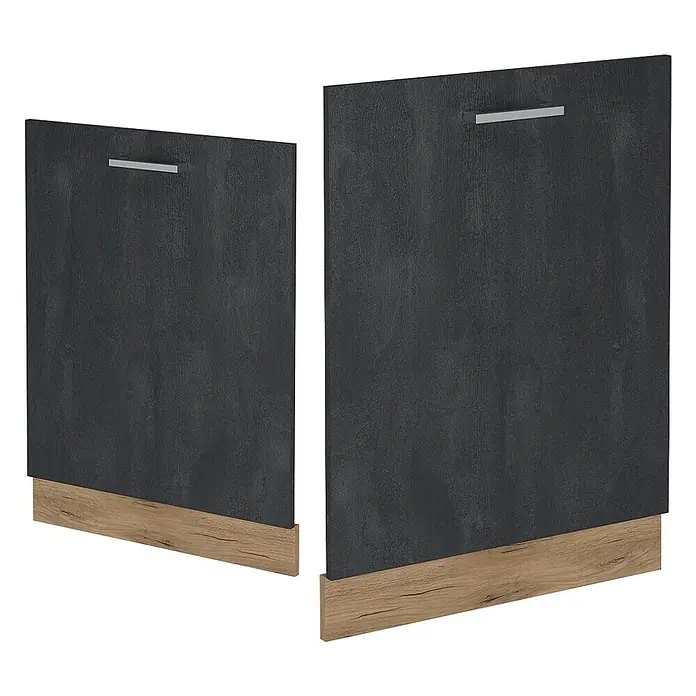 Geschirrspülblende R-Line 60 cm Schwarz Beton Art.-Nr. 54528 - 