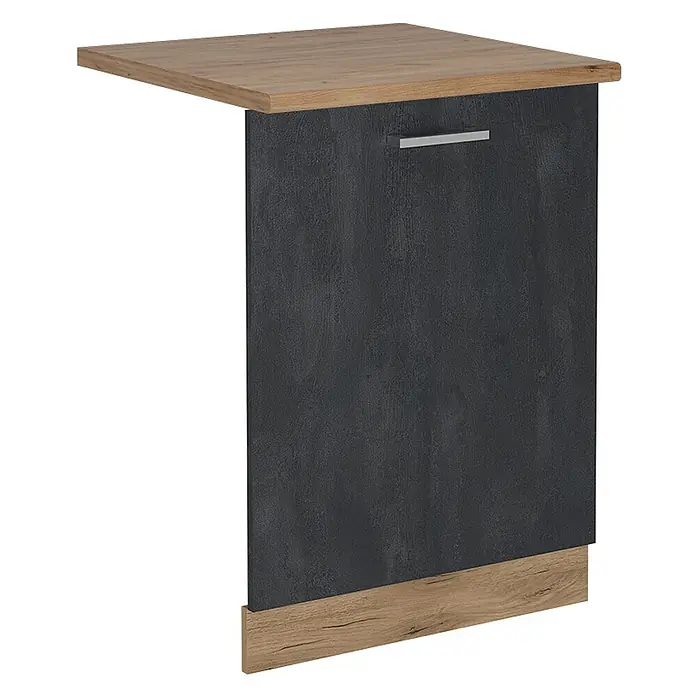 Geschirrspülblende R-Line 60 cm Schwarz Beton Art.-Nr. 55098 - 