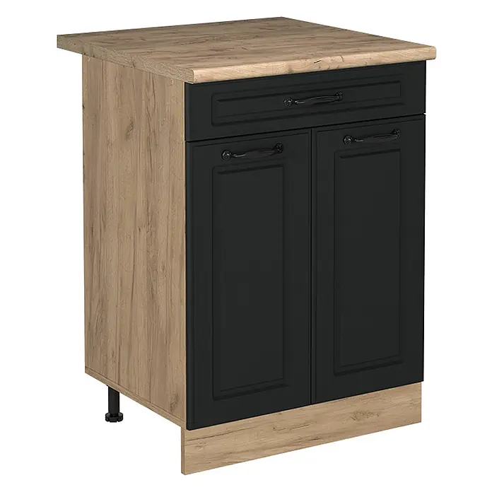 Küchenunterschrank R-Line 60 cm Anthrazit Landhaus Art.-Nr. 61186 - 