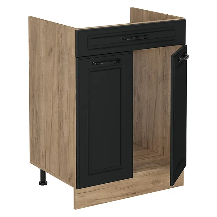 Küchenunterschrank R-Line 60 cm Anthrazit Landhaus Art.-Nr. 61184 - 