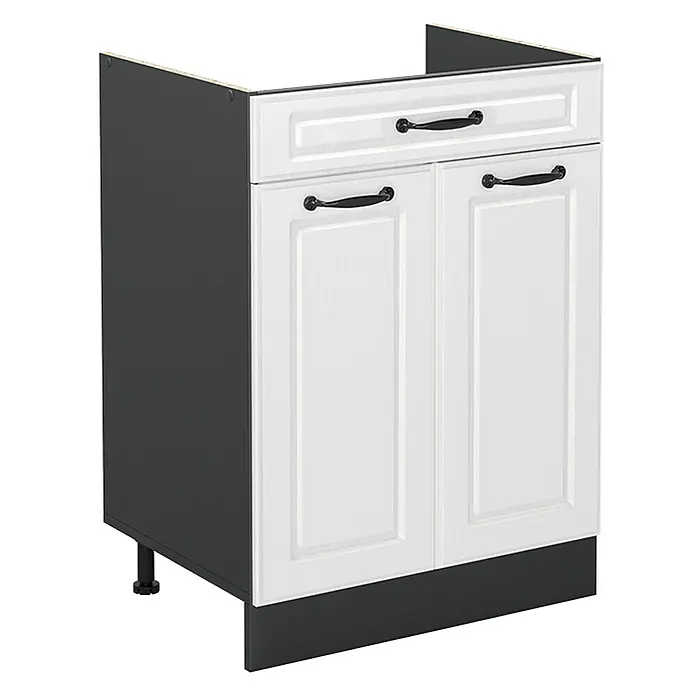 Küchenunterschrank R-Line 60 cm Weiß Landhaus Art.-Nr. 61114 - 