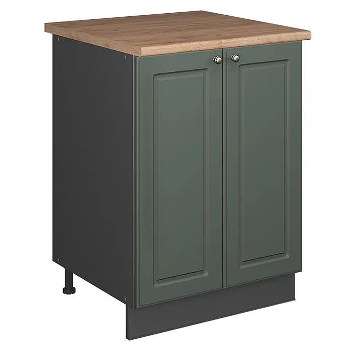 Spülenunterschrank Fame-Line 60 cm Grün-Gold Landhaus Art.-Nr. 65274 - 
