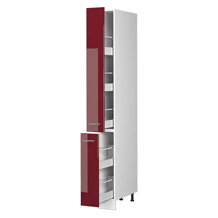 Apothekerschrank Fame-Line 20 cm Bordeaux Hochglanz Art.-Nr. 61646 - 