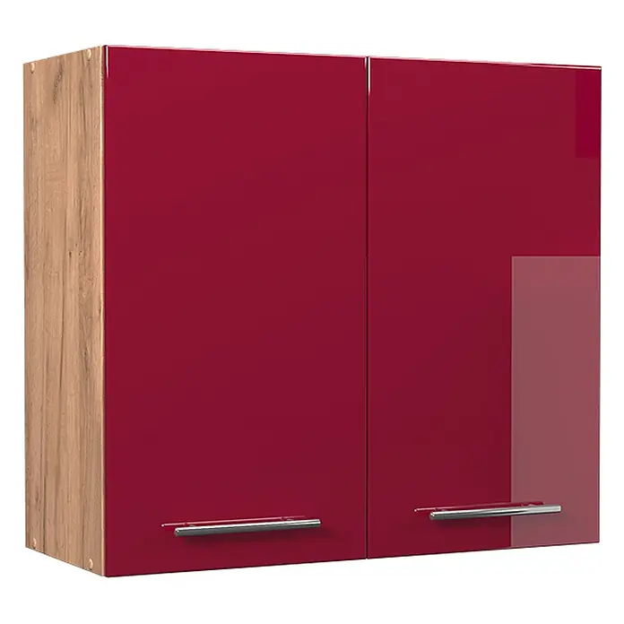Hängeschrank Fame-Line 80 cm Bordeaux Hochglanz Art.-Nr. 62816 - 