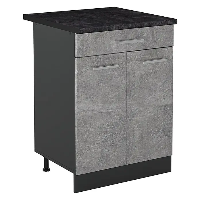 Küchenunterschrank R-Line 60 cm Beton Art.-Nr. 61086 - 