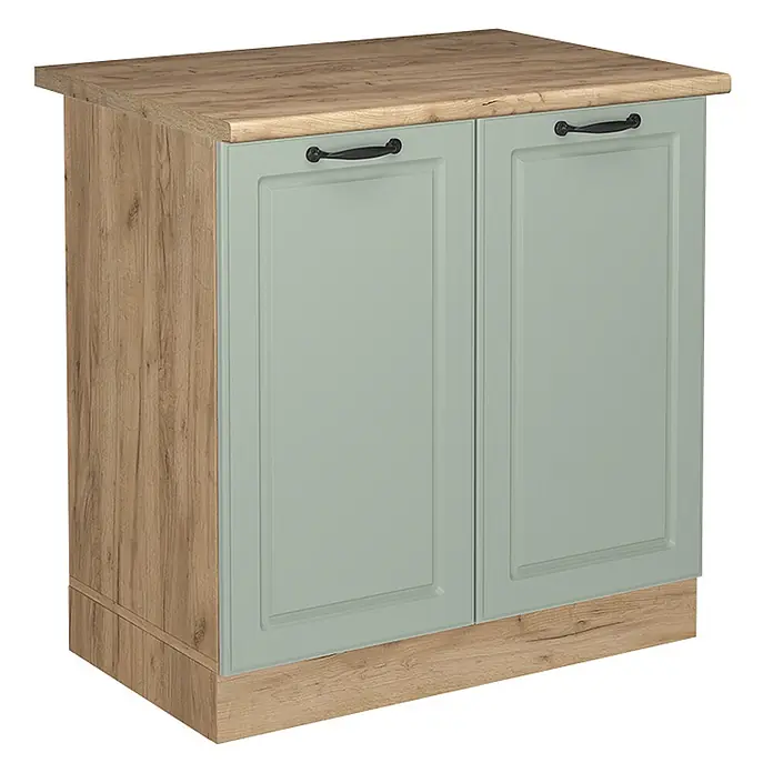 Spülenunterschrank R-Line 80 cm Mint Landhaus Art.-Nr. 71226 - 