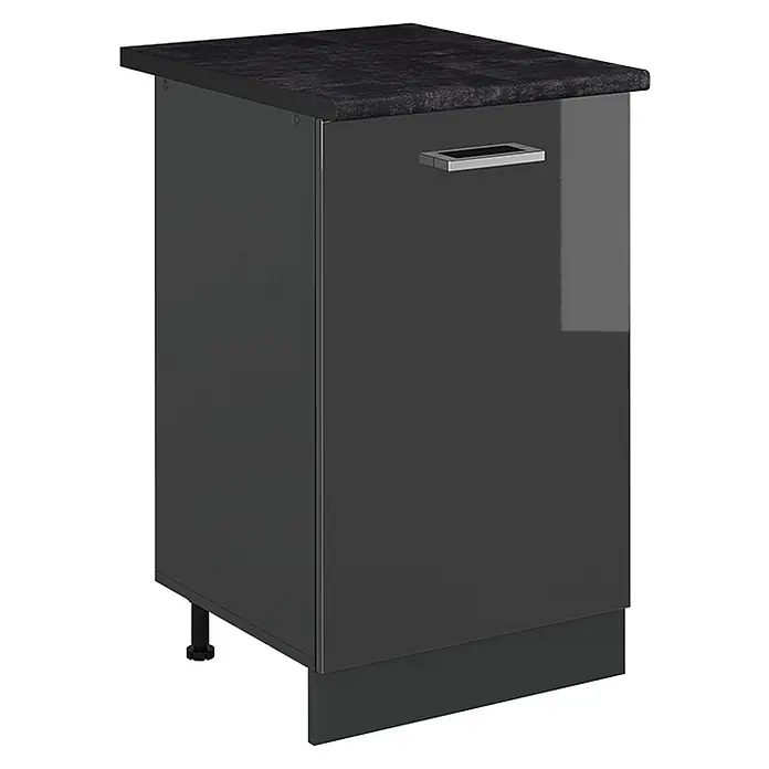 Küchenunterschrank R-Line 50 cm Anthrazit Hochglanz Art.-Nr. 70180 - 