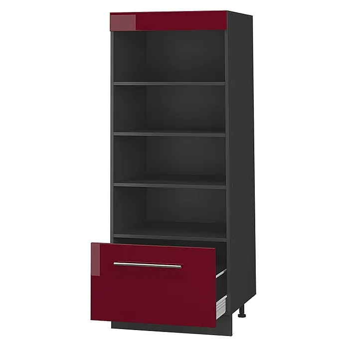 Vorratsschrank Fame-Line 60 cm Bordeaux Hochglanz Art.-Nr. 62225 - 