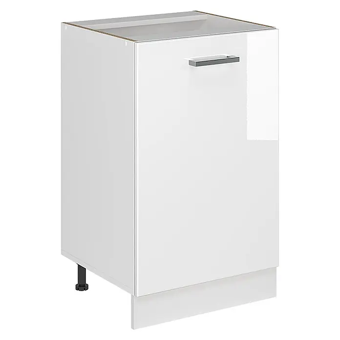 Küchenunterschrank R-Line 50 cm Weiß Hochglanz Art.-Nr. 70171 - 