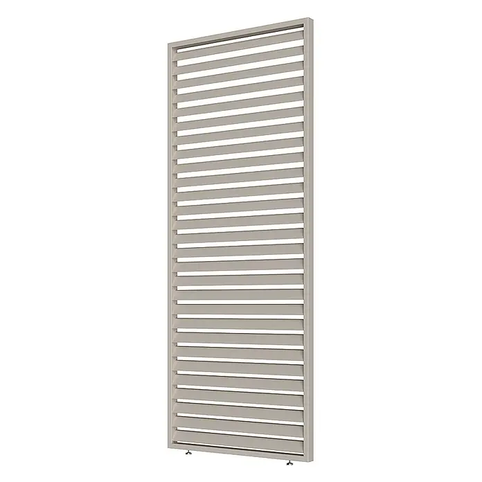 Weide Lamellenwand Horizontal Alu 93 cm x 6 cm x H 235 cm Ivory-Sand - 