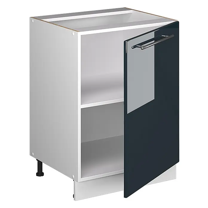 Küchenunterschrank Fame-Line 60 cm Dunkelblau Hochglanz Art.-Nr. 65139 - 