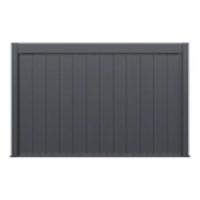Weide Sichtschutzwand Kippbar Alu 4 m x 7,5 cm x H 236 cm Anthrazit - 