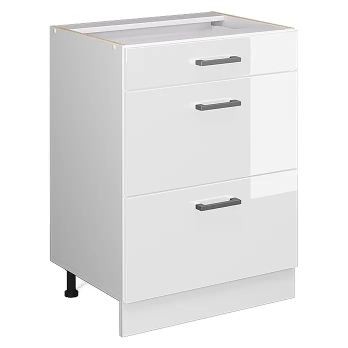 Küchenfront R-Line 59.6 cm Weiß Hochglanz Art.-Nr. 37464 - 