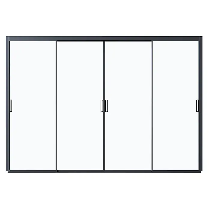 Weide Slim Frame Schiebepaneel Glas für Pergola 3.6 Meter Anthrazit - 