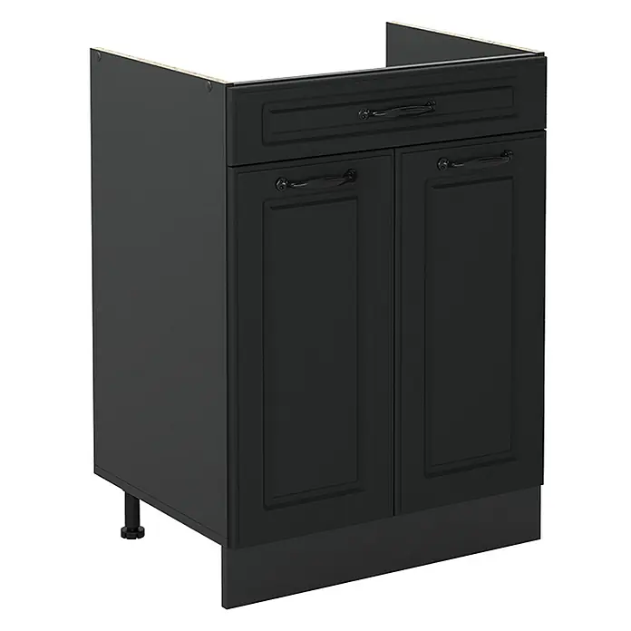 Küchenunterschrank R-Line 60 cm Anthrazit Landhaus Art.-Nr. 61077 - 