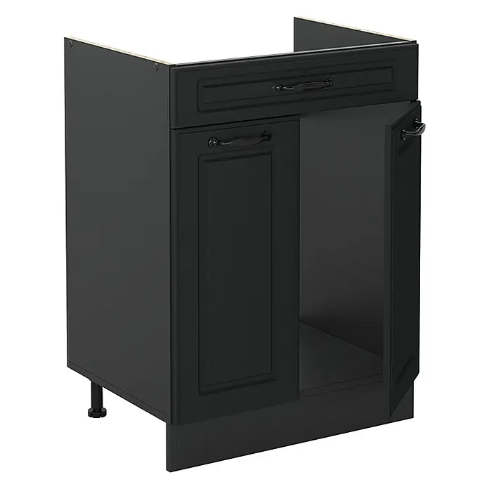 Küchenunterschrank R-Line 60 cm Anthrazit Landhaus Art.-Nr. 61077 - 