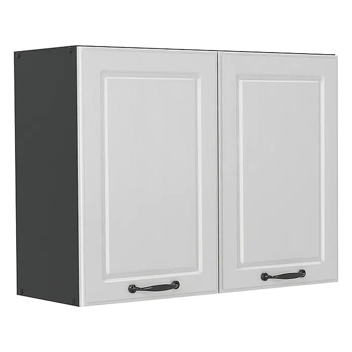Küchenglasschrank R-Line 80 cm Weiß Landhaus Art.-Nr. 71466 - 